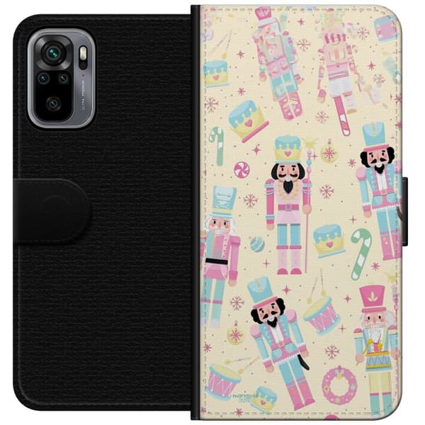 Kompatibelt Plånboksfodral till Xiaomi Redmi Note 10S Jul rosa