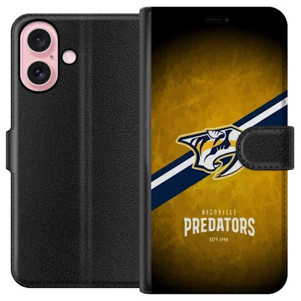 Apple iPhone 16 Lompakkokotelo Nashville Predators (NHL)