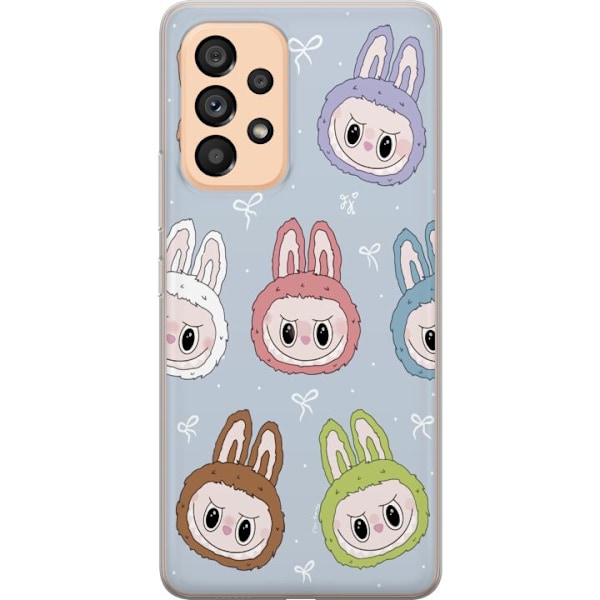 Samsung Galaxy A53 5G Genomskinligt Skal Labubu Star Pattern