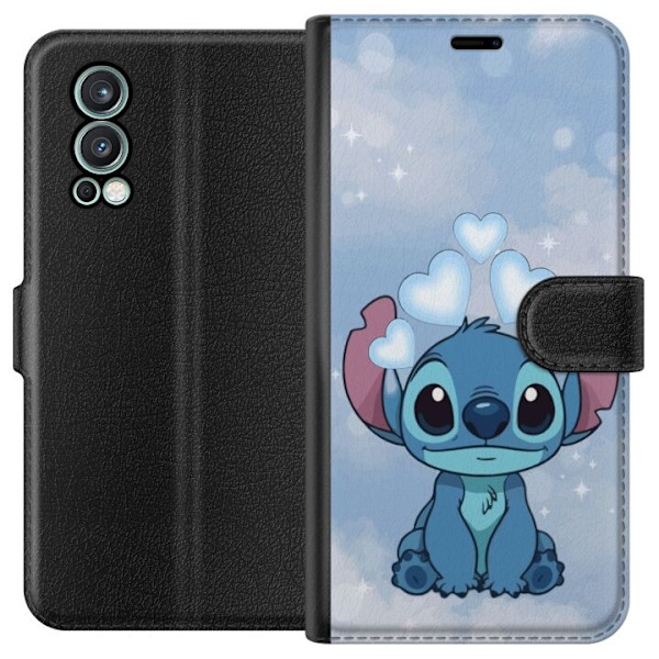 OnePlus Nord 2 5G Lompakkokotelo Stitch Hyppäävä Ilo - Haus