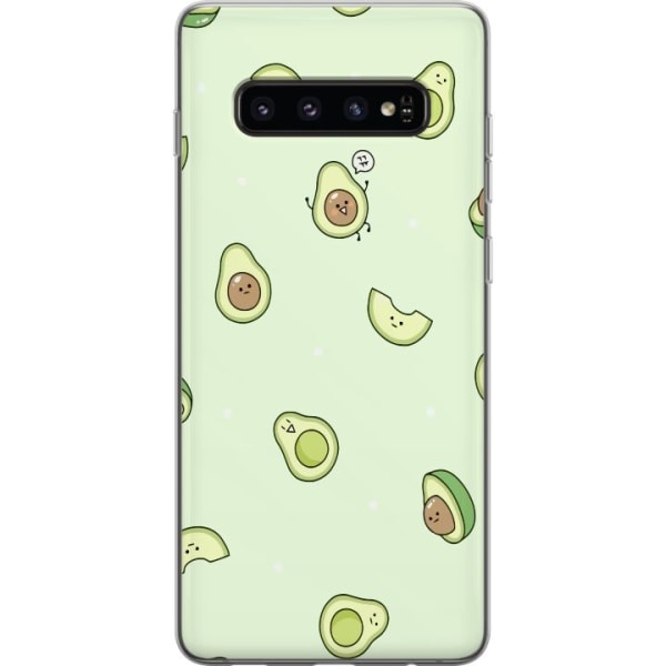 Samsung Galaxy S10 Gennemsigtig cover Glad Avocado