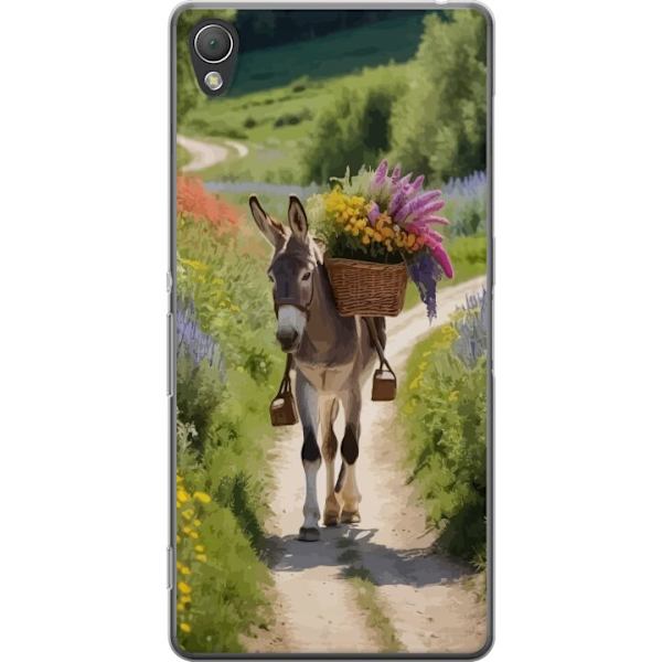 Sony Xperia Z3 Läpinäkyvä kuori Aasi Eläinaihe Rauhallinen Suunnittelu Luontoaihe Suosittu Koristelu Huumori Graafinen Eläinteema Eksoottinen