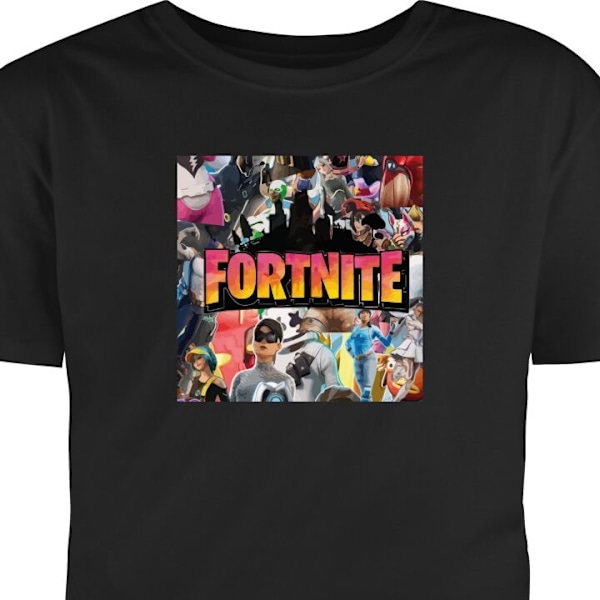 Lasten T-paita | Mukava T-paita Lapsille Fortnite musta 7-8 Vuotta