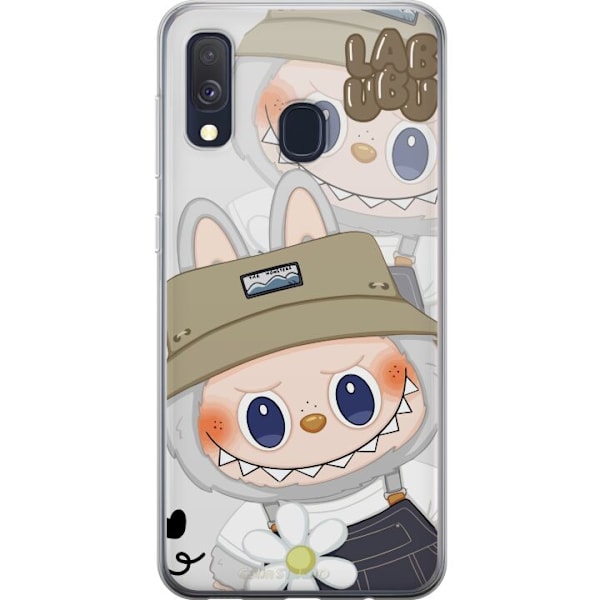 Samsung Galaxy A40 Gennemsigtig cover Labubu Minimal Mood - En