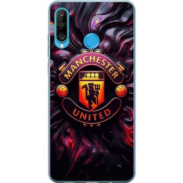 Huawei P30 lite Gennemsigtig cover Manchester United