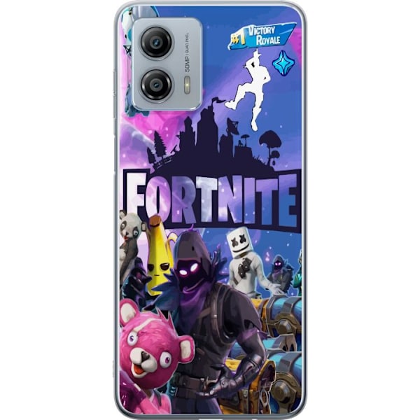 Motorola Moto G53 Gennemsigtig cover Fortnite