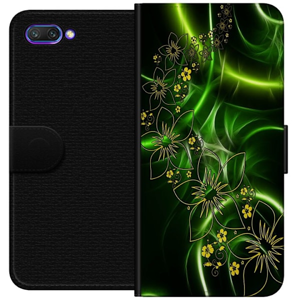 Honor 10 Tegnebogsetui Blomster