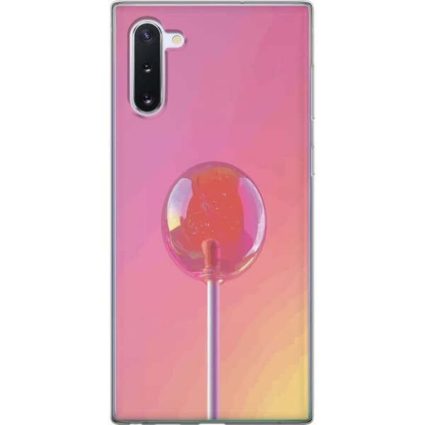Kompatibel Mobilcover til Samsung Galaxy Note10 Blank lyserød pinde mod blød pastelbaggrund pink