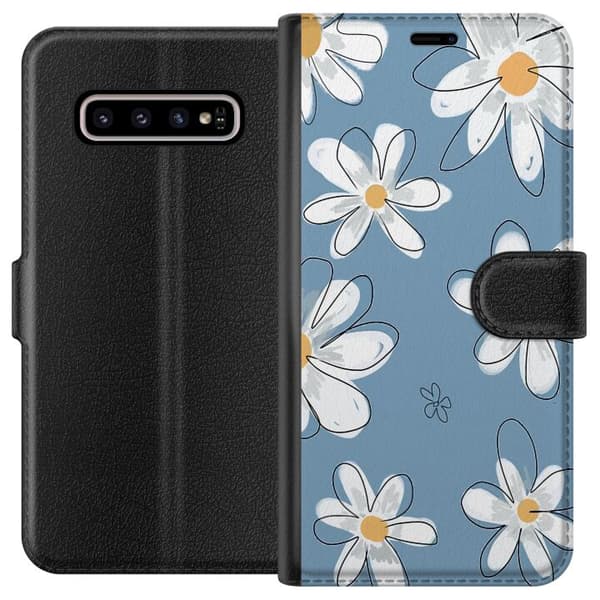 Kompatibelt Lommeboketui til Samsung Galaxy S10+ Prestekrage