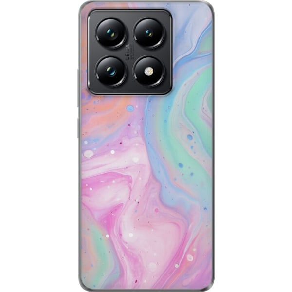 Xiaomi 14T Läpinäkyvä kuori Pastellimarmori
