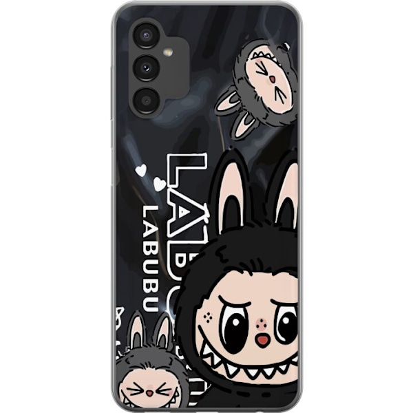 Samsung Galaxy A04s Läpinäkyvä kuori <nl>Labubu Black Energy - Musta kuviointi katutyyliin