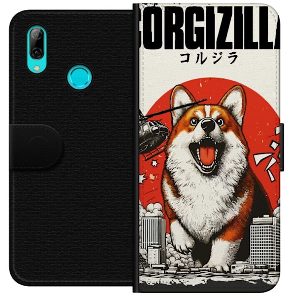 Huawei P smart 2019 Lommeboketui Corgizilla