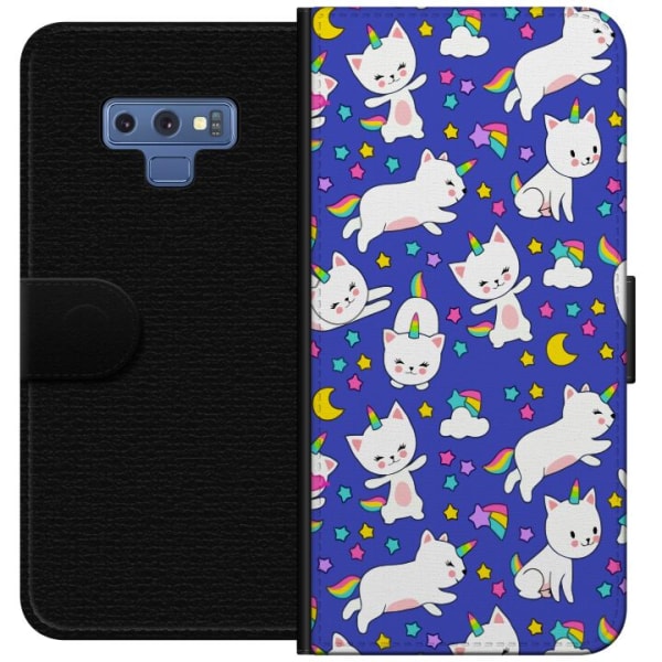 Samsung Galaxy Note9 Plånboksfodral Katt enhörningar