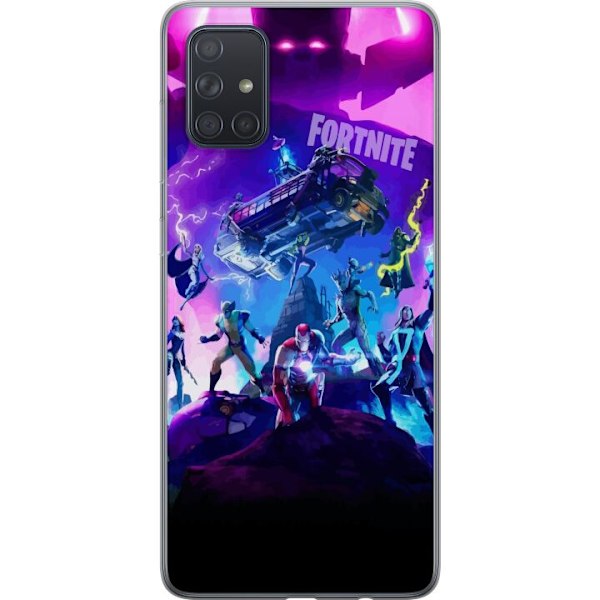 Samsung Galaxy A71 Läpinäkyvä kuori Fortnite