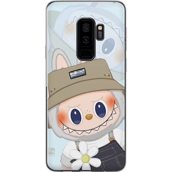 Samsung Galaxy S9+ Läpinäkyvä kuori Labubu hattuineen - Pop Mart -hahmo Mr. Butcher retrotyylillä ja luonteella