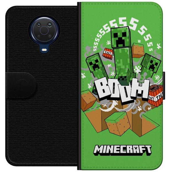 Nokia G20 Lompakkokotelo Minecraft Boom