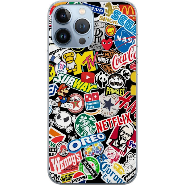 Apple iPhone 13 Pro Max Genomskinligt Skal Logga