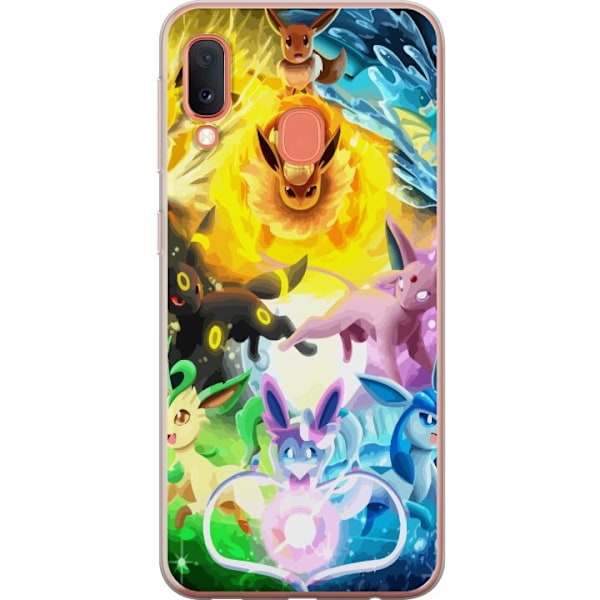 Samsung Galaxy A20e Gennemsigtig cover Pokemon