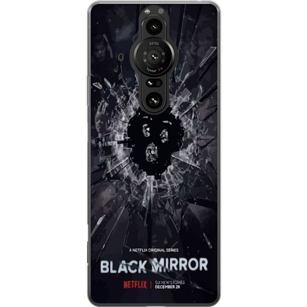 Sony Xperia Pro-I Läpinäkyvä kuori Black Mirror Sci-Fi Netf