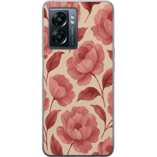 OnePlus Nord N300 Gennemsigtig cover Roseblomst