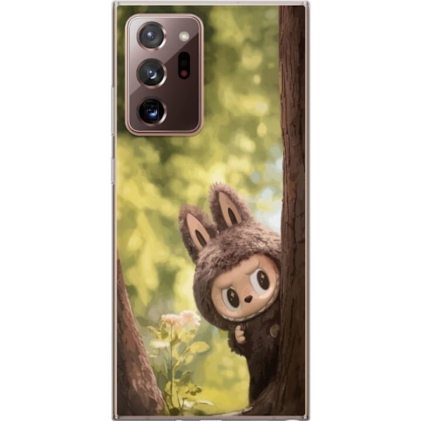 Samsung Galaxy Note20 Ultra Genomskinligt Skal Labubu Graffiti Vibes – Gatukonst i monsterform