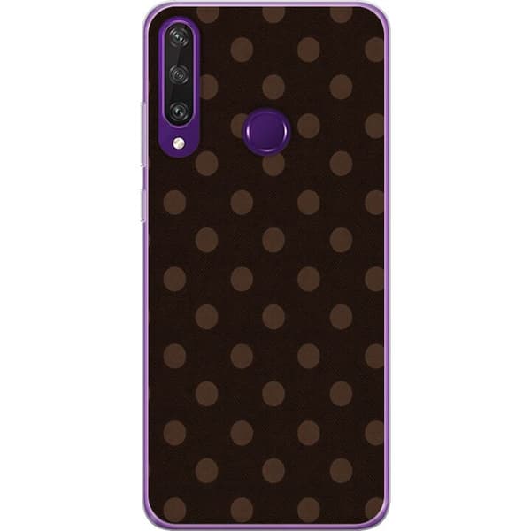 Kompatibelt Mobilskal till Huawei Y6p Mocha Dots brun
