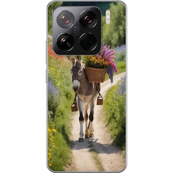 Xiaomi 15 Pro Gennemsigtig cover Æsel Dyremotiv Rolig Design Naturmotiv Populær Dekoration Humor Grafisk Dyretema Eksotisk