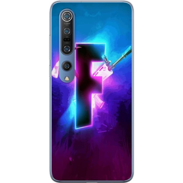 Xiaomi Mi 10 Pro 5G Läpinäkyvä kuori Fortnite