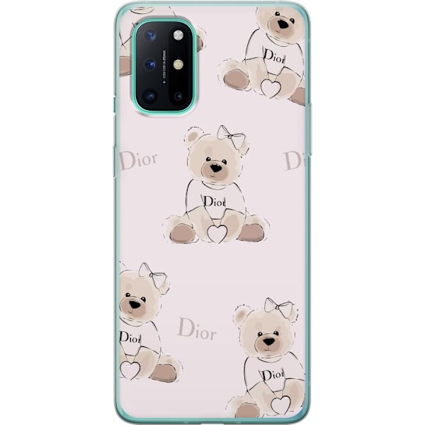 OnePlus 8T Läpinäkyvä kuori Teddy Dior Vibes - ylellinen na
