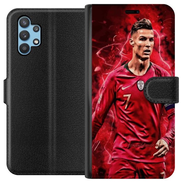 Samsung Galaxy A32 5G Plånboksfodral Ronaldo Skills – CR7 Design för Äkta Supporters