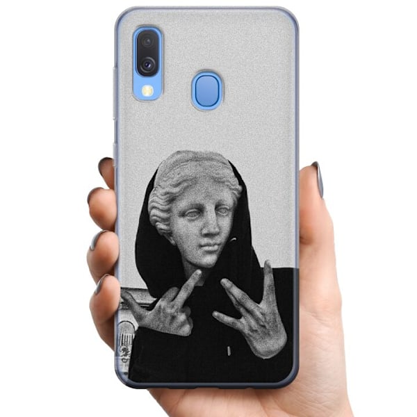 Samsung Galaxy A40 TPU Mobilcover Hej!