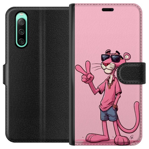 Sony Xperia 10 IV Lompakkokotelo Pink Panter Peace