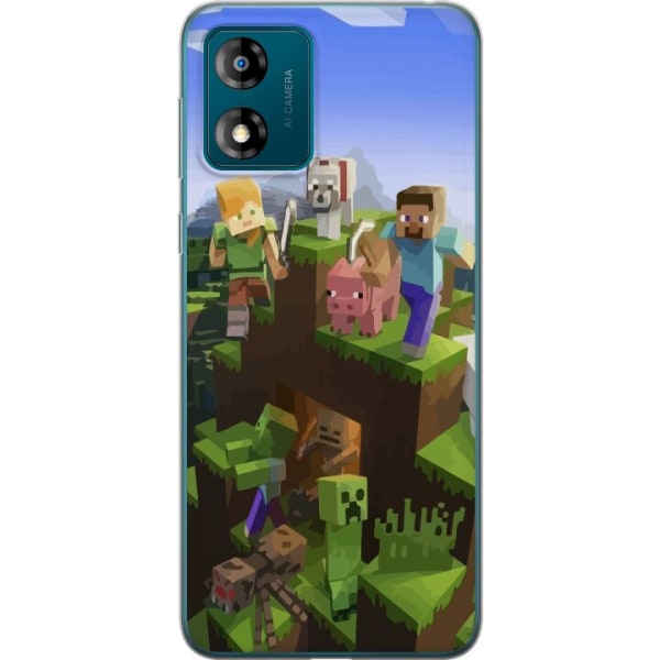 Motorola Moto E13 Gjennomsiktig deksel Minecraft