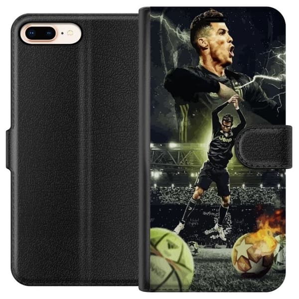 Kompatibel Tegnebogsetui til Apple iPhone 8 Plus Ronaldo