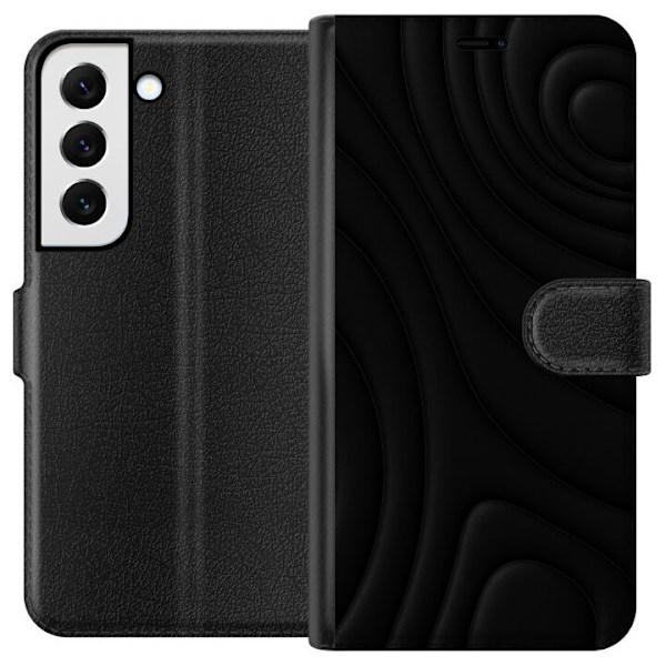 Samsung Galaxy S22+ 5G Plånboksfodral Black Waves