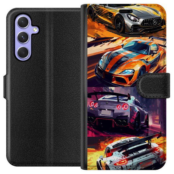 Samsung Galaxy A54 Lommeboketui Rallyfeber - intensivt motiv m