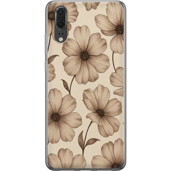 Huawei P20 Genomskinligt Skal Pastel Rush