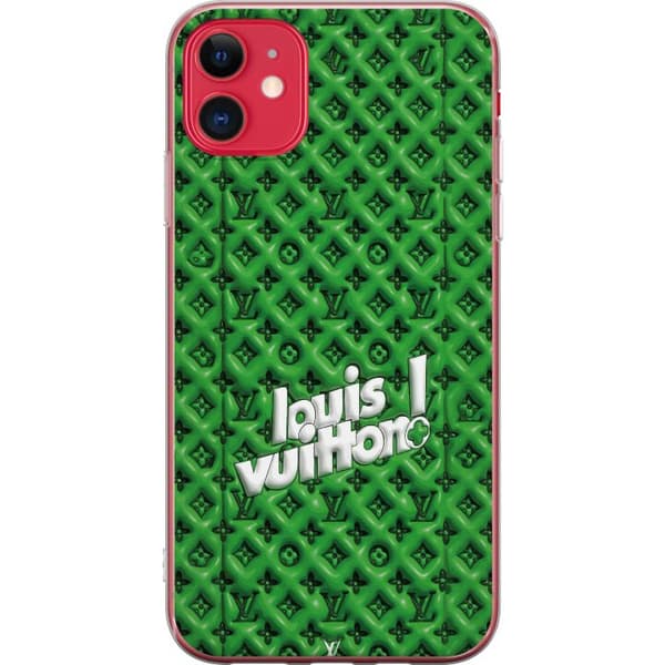 Yhteensopiva Puhelinkuori Apple iPhone 11 Innoitettu vihreä monogrammi logolla vihreä
