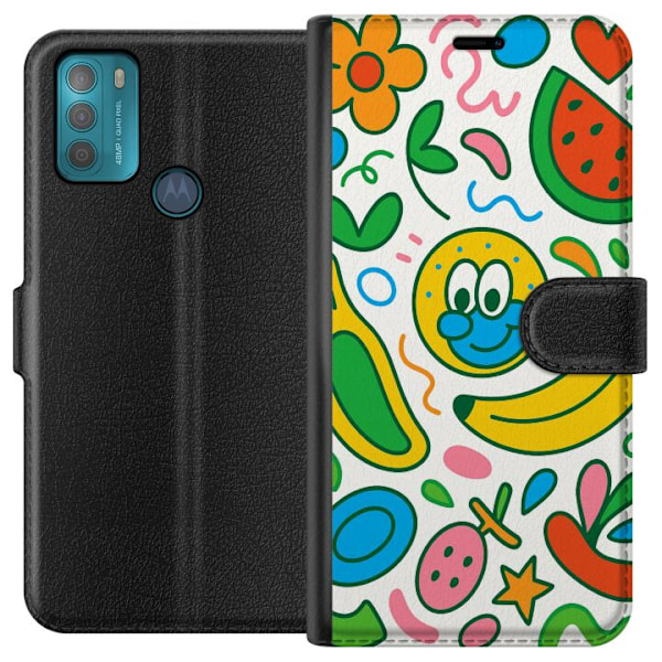 Motorola Moto G50 Tegnebogsetui Sommerfugle Slør