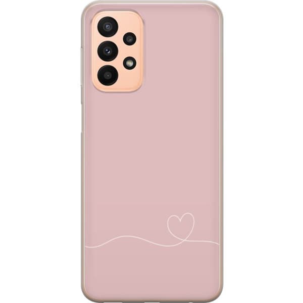 Kompatibelt Mobildeksel til Samsung Galaxy A23 Rosa Hjärna Design