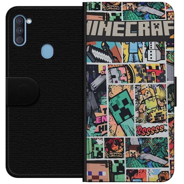 Samsung Galaxy A11 Plånboksfodral Minecraft Art