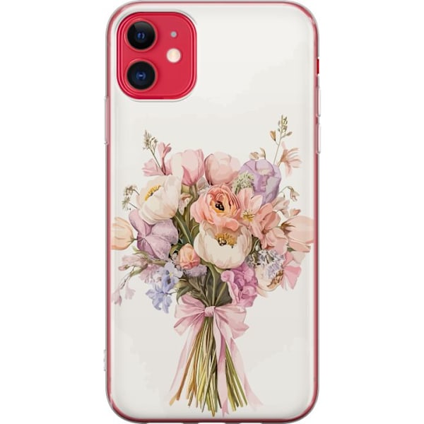 Apple iPhone 11 Genomskinligt Skal Mobilskal med färgglad blombukett i romantisk stil