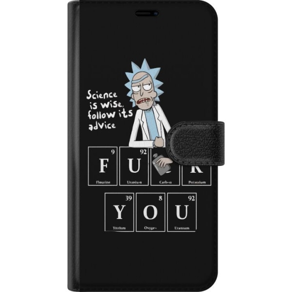 OnePlus 8T Lommeboketui Rick and Morty Fu*k You