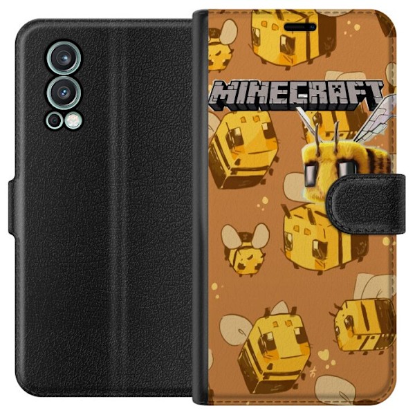 OnePlus Nord 2 5G Tegnebogsetui Minecraft Bi