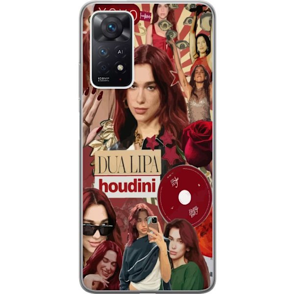 Xiaomi Redmi Note 11 Pro Gennemsigtig cover Dua Lipa – Fashi