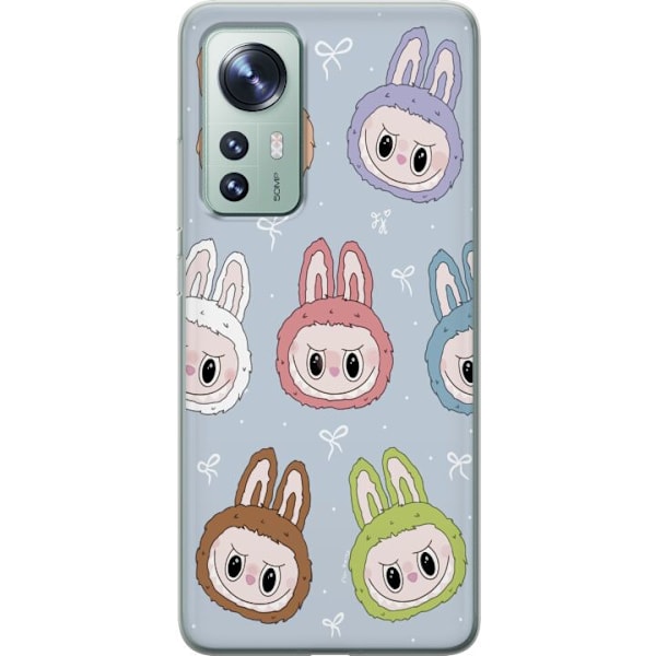 Xiaomi 12 Läpinäkyvä kuori Pastel Labubu