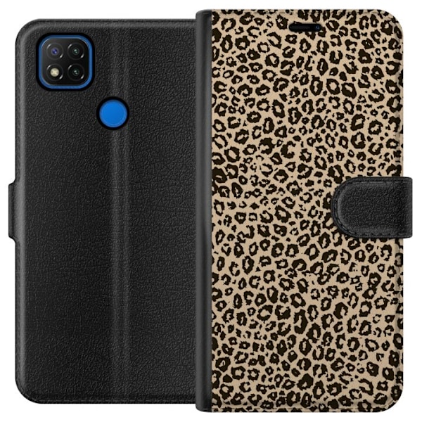 Xiaomi Redmi 9C Lommeboketui Leopardskisse