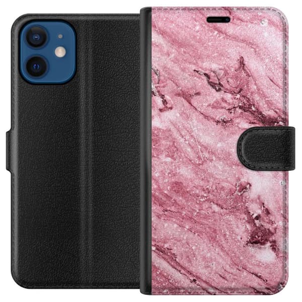 Kompatibelt Plånboksfodral till Apple iPhone 12 Rosa