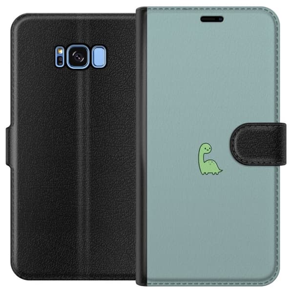 Kompatibelt Plånboksfodral till Samsung Galaxy S8 Tiny Dino