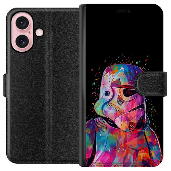 Apple iPhone 16 Tegnebogsetui Star Wars Stormtrooper